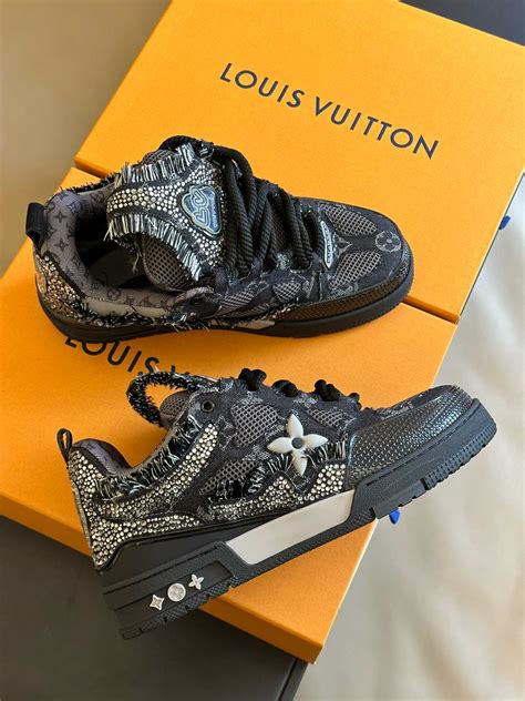 louis vuitton swarovski sneakers|louis vuitton trainer shoes.